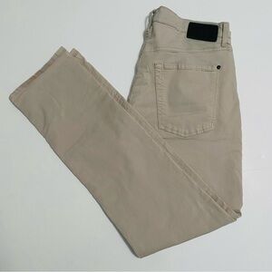 7 For All Mankind Straight Total Twill Cotton‎ Tan Beige Khaki Denim Pants 36x32